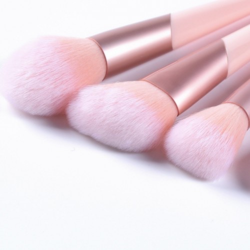 Hot Sale Slanted Ferrule 7PCS Cosmetic Makeup Brush Set with Synthetic Hair