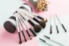 Factory Direct 12PCS Cosmetic Brush Set in Natural Hair and Synthetic Hair