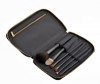 Travel Cosmetic Brush Set in Wallet Style Bag PU Material