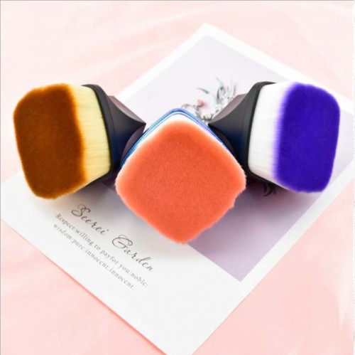 Vegan Hair Colorful Powder Brush for Makeup