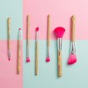 7PCS Colorful Brush Set Cosmetic Brush Makeup Brush with Cylinder Jar
