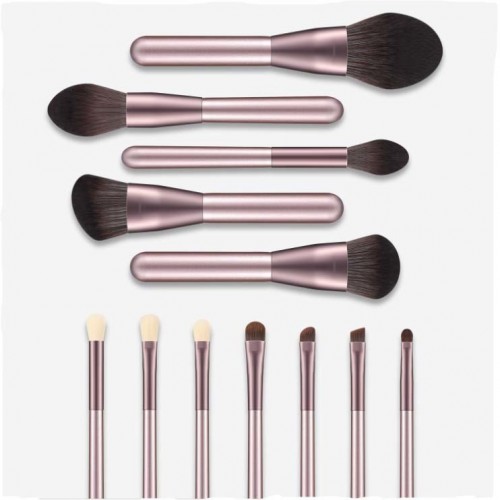 OEM Synthetic Hair 12PCS Makeup Brush Set with PU Bag