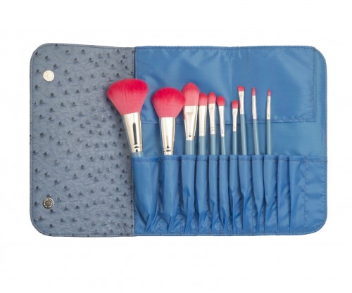 Makeup Brush Bag Ostrich Pattern Different Colors Optional