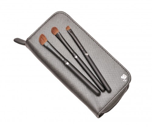 Travel Cosmetic Brush Set in Wallet Style Bag PU Material