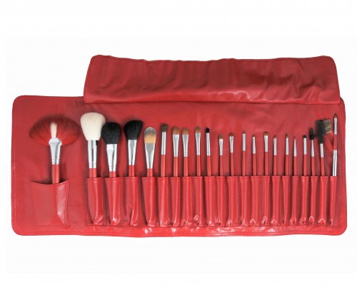 Supply OEM Professional Makeup Brush with Natural Hair and PU Pouch