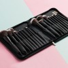 Hot Sale Synthetic Hair 20PCS Cosmetic Brush Makeup Brush Set with Fold Pouch