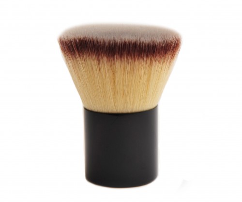 Individual Kabuki Makeup Brushes Aluminum Ferrule