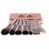 OEM Synthetic Hair 12PCS Makeup Brush Set with PU Bag