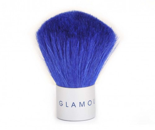 Kabuki Makeup Brush with Colorful Nylon Hair