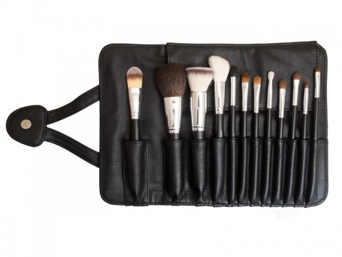 High Quality Natural Hair Makeup Cosmetic Brush with Magnetic Pouch
