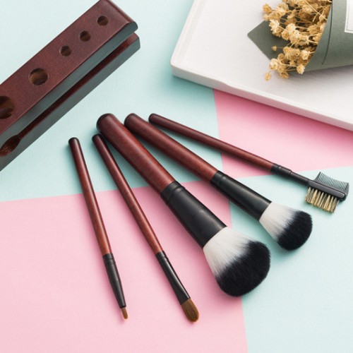 Whole Sale 5PCS Cosmetic Brush Set Makeup Brush with Holder