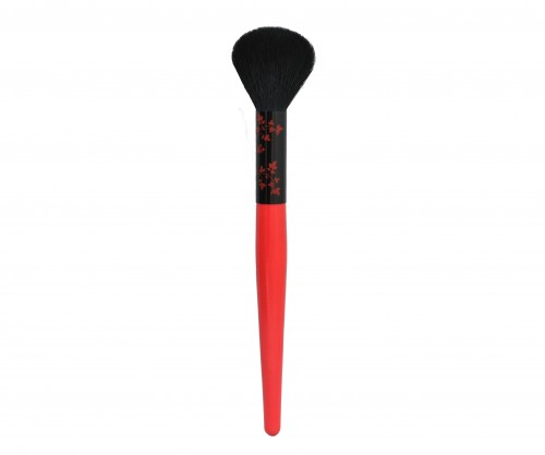 Cosmetic Brush for Powder Natural Hair and Wooden Handle