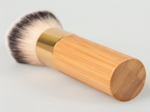 Wholesale Factory Bamboo Handle Makeup Brushes with Custom Logo Synthetic Hair Cosmetic Brush