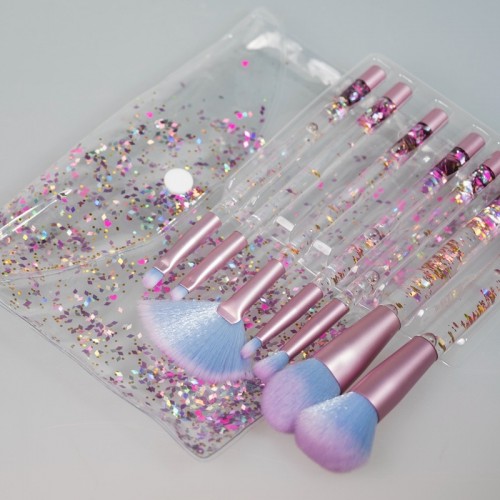 2018 Best Seller Glitter Cosmetic Brush with Customized Private Label Makeup Brush Set