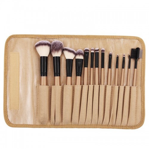 Makeup Brush Set with Sythetic Hair Sable Hair Pony Hair Goat Hair