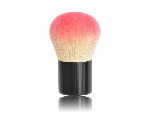 Kabuki Makeup Brush with Colorful Nylon Hair