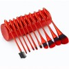 New 10PCS Natural Hair Makeup Cosmetic Brush Set with Cylinder