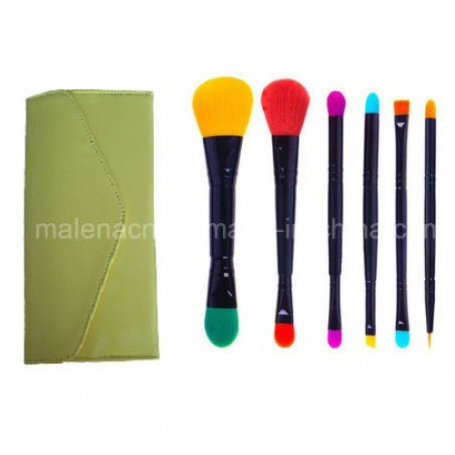 6PCS Dual Ends Cosmetic Brush Makeup Tools