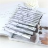 Nylon Hair 10PCS Marble Handle Makeup Brush Cosmetic Brush Set