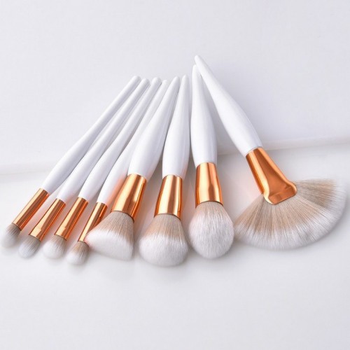 8PCS Makeup Cosmetic Brush Set with Synthetic Hair