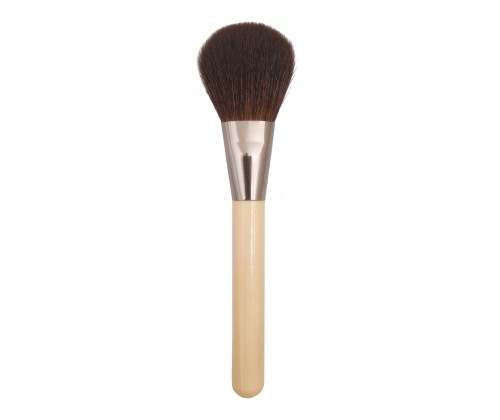 Cosmetic Brush for Powder Natural Hair and Wooden Handle