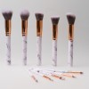 2018 Best Seller Marble Makeup Brush Set with 10PCS Customized Cosmetic Brushes