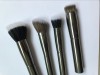 Metal Handle Makeup Brush, Synthetic Cosmetic Blush Brush Aluminum Handle