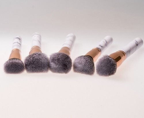 2018 Best Seller Marble Makeup Brush Set with 10PCS Customized Cosmetic Brushes