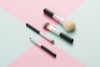 4PCS Travel Brush Set with Portable Bag Goat Hair Wooden Handle