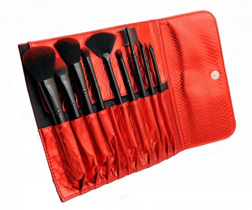 9PCS Cosmetic Brush Trave Brush Set Synthetic Hair