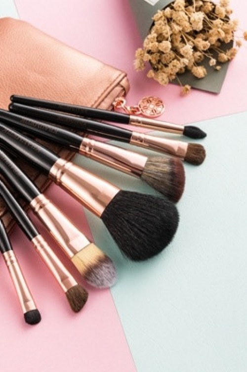 7PCS Rose Gold Makeup Brush Set