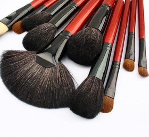 Professional Wooden Handle Make up Brush with Natural Hair