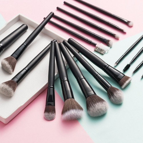 High Quality 20PCS Synthetic Hair Professional Brush Set Makeup Brush with Fold Pouch