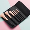 7PCS Rose Glod Ferrule Brush Set Rose Gold Aluminum Handle Makeup Brush