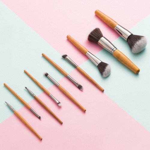 10PCS Professional Brush Set Makeup Brush with Zipper Bag