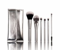 Metal Handle Makeup Brush Set, Synthetic Cosmetic Makeup Brushes with Aluminium Handle