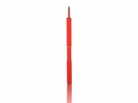 Retractable Cosmeitc Brush Eyeliner Red Aluminum Handle