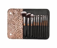 Travel Makeup Brush Set with Synthetic and Wooden Handle on New Style Hand Bag