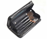 Travel Cosmetic Brush Set in Wallet Style Bag PU Material