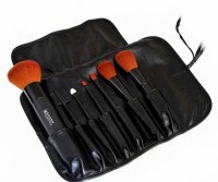 7PCS Travel Brush Set Makeup Brush with Nylon Hair and Wooden Handle