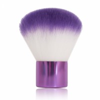 Colored Kabuki Cosmetic Makeup Brush with Synthetic Hair