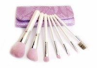 7PCS Travel Make up Brush Set with Nylon Hair and Wooden Handle