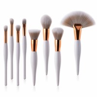 8PCS Makeup Cosmetic Brush Set with Synthetic Hair