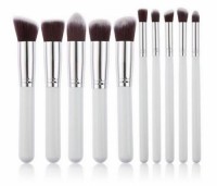 10PCS Kabuki Makeup Brush Set with Soft Synthetic Hair Custom Logo Makeup Brush