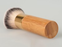 Wholesale Factory Bamboo Handle Makeup Brushes with Custom Logo Synthetic Hair Cosmetic Brush