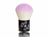 Kabuki Makeup Brush with Colorful Nylon Hair