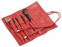 Red Color Fashion 5PCS Makeup Brushes