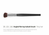 Angled Flat Top Kabuki Brush Pony Hair Cosmetic Brush