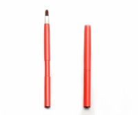 Retractable Cosmetic Lip Brush Red Handle Aluminum Material