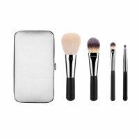 4PCS Travel Brush Set Makeup Brush with Wallet Box